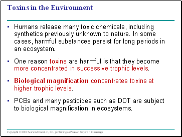 Toxins in the Environment