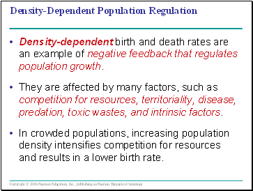 Density-Dependent Population Regulation