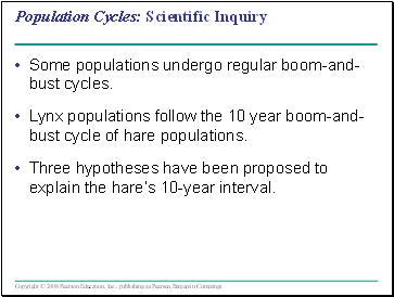Population Cycles: Scientific Inquiry