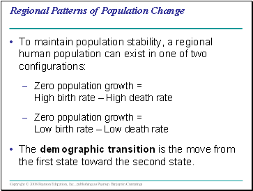 Regional Patterns of Population Change