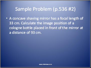 Sample Problem (p.536 #2)