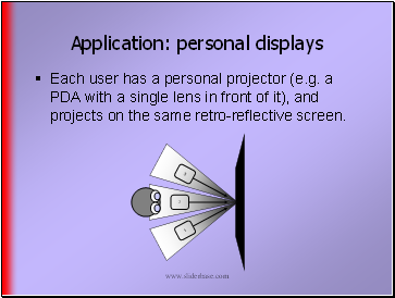 Application: personal displays