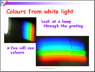 Colours from white light