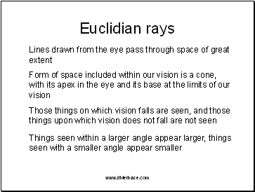 Euclidian rays