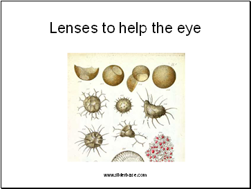 Lenses to help the eye