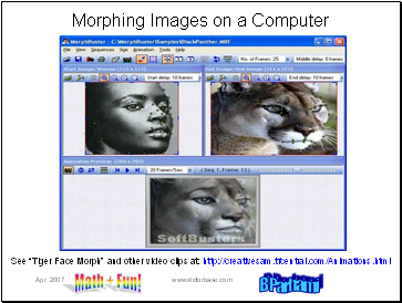 Morphing Images on a Computer