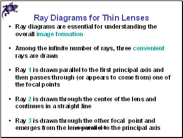 Ray Diagrams for Thin Lenses