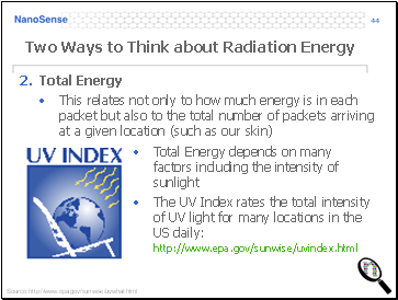 Two Ways to Think about Radiation Energy