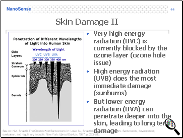 Very high energy radiation (UVC) is currently blocked by the ozone layer (ozone hole issue)