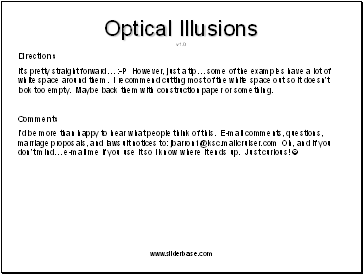 Optical Illusions