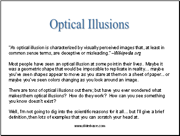 Optical Illusions