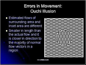 Errors in Movement: Ouchi Illusion