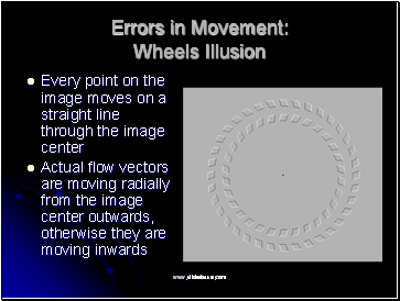 Errors in Movement: Wheels Illusion