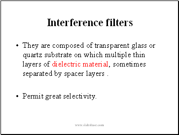 Interference filters