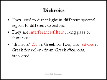 Dichroics