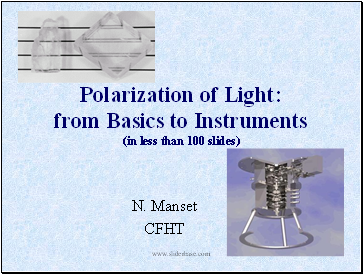 Polarization of Light: from Basics to Instruments (in less than 100 slides)