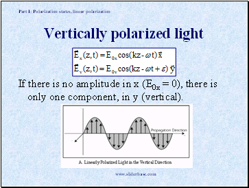 Vertically polarized light