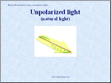 Unpolarized light (natural light)