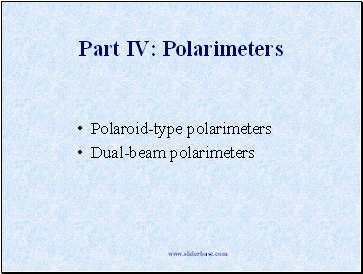 Polarimeters