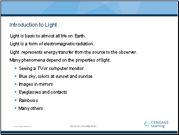 Introduction to Light