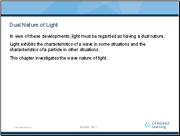 Dual Nature of Light