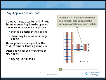 Ray Approximation, cont.