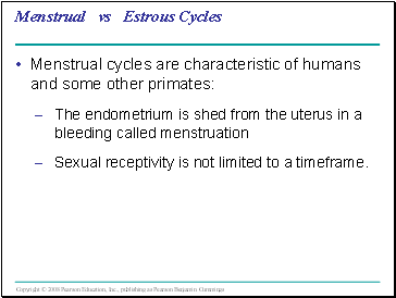 Menstrual vs Estrous Cycles