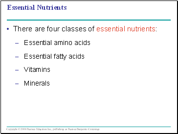 Essential Nutrients