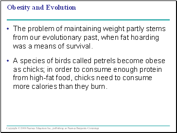 Obesity and Evolution