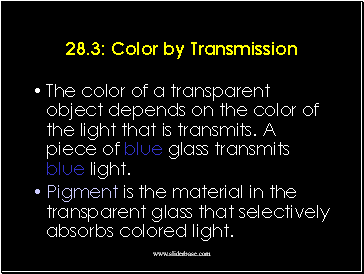 Color by Transmission