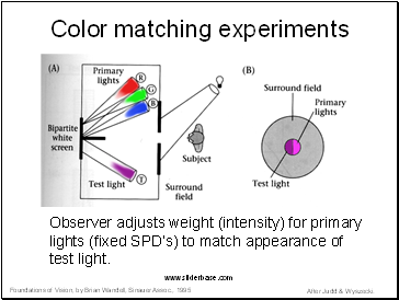 Color matching experiments