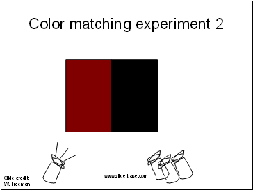 Color matching experiment 2