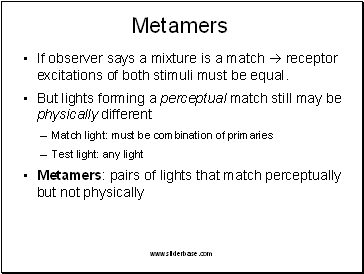Metamers
