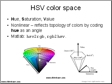 HSV color space