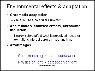 Environmental effects & adaptation