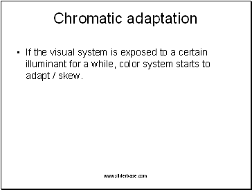 Chromatic adaptation