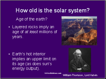 How old is the solar system?