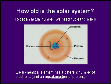 How old is the solar system?