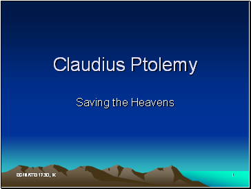 Claudius Ptolemy