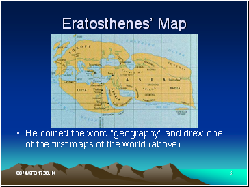 Eratosthenes’ Map