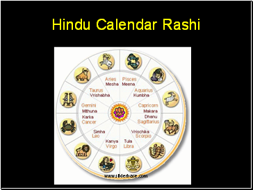 Hindu Calendar Rashi