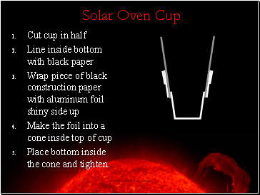 Solar Oven Cup
