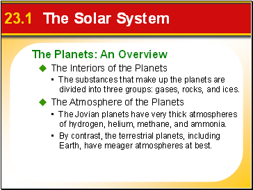 23.1 The Solar System