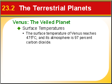 23.2 The Terrestrial Planets