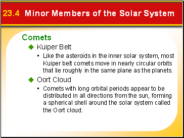 23.4 Minor Members of the Solar System