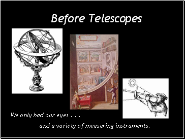Before Telescopes