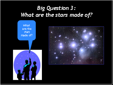 Big Question 3: What are the stars made of?