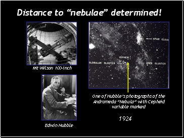 Distance to nebulae determined!