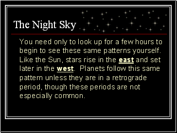 The Night Sky