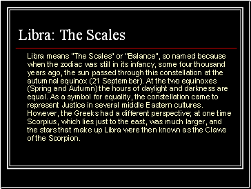 Libra: The Scales